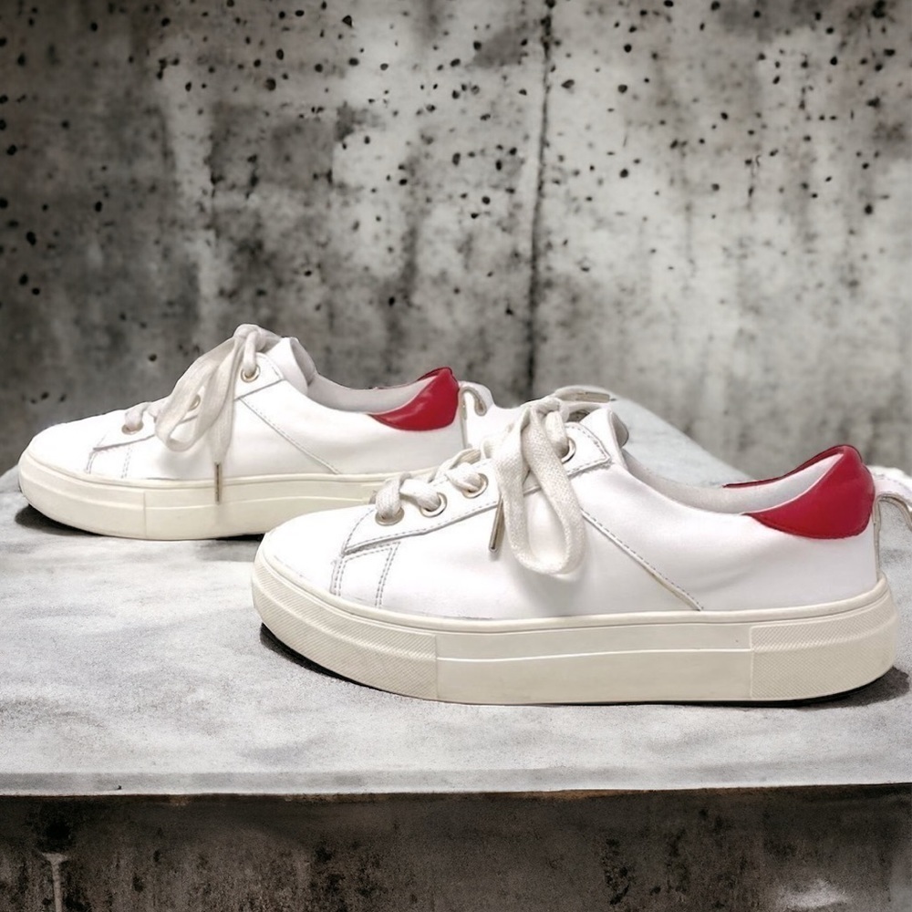 KENDAL + Kylie White Platform Sneakers Size 8